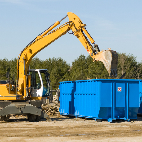 can i choose the location where the residential dumpster will be placed in Potosi WI